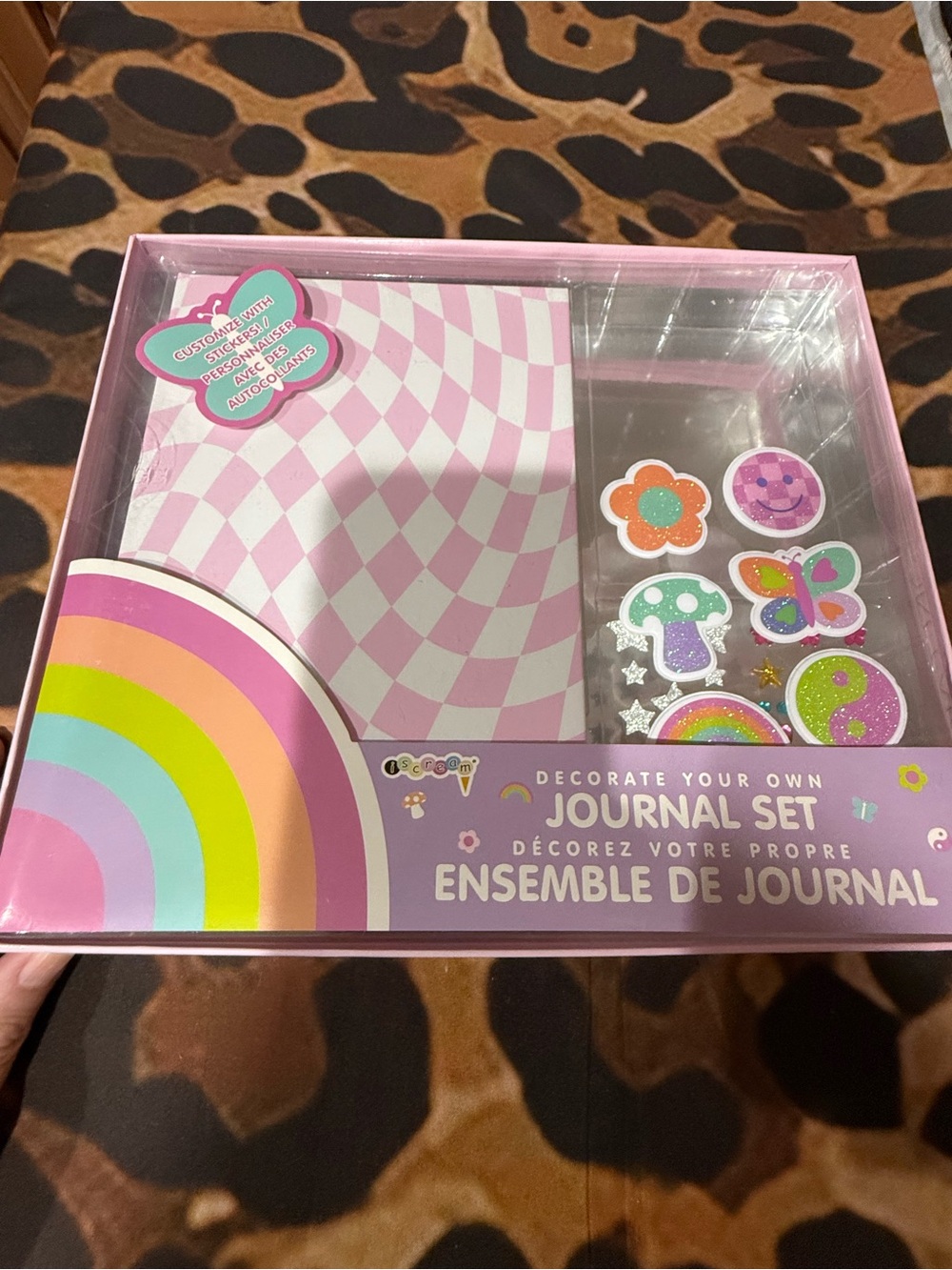 Decorate Your Own Pink Journal Set by - Rainbow Sticker Kit